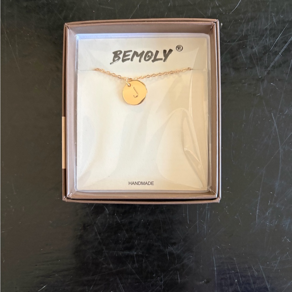 Gold Letter J Necklace